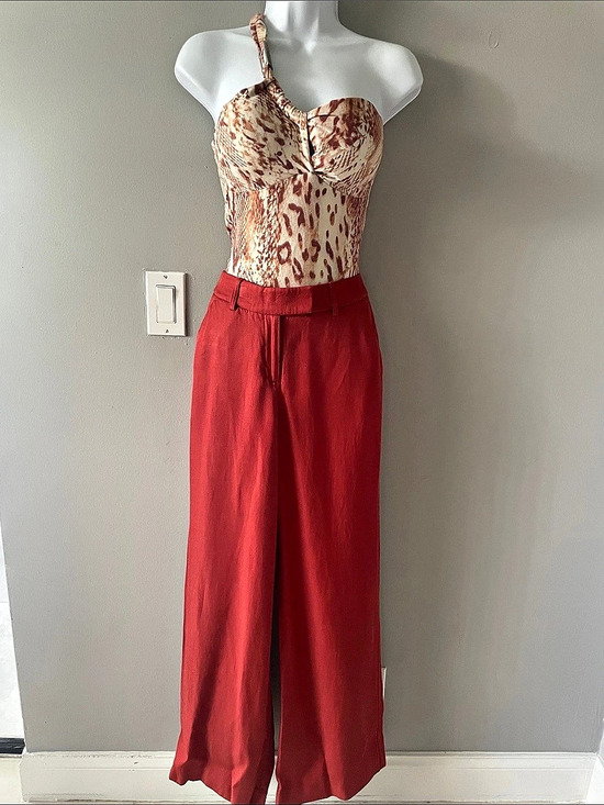 Express Pants - Coral Wide-Leg Pants Like New